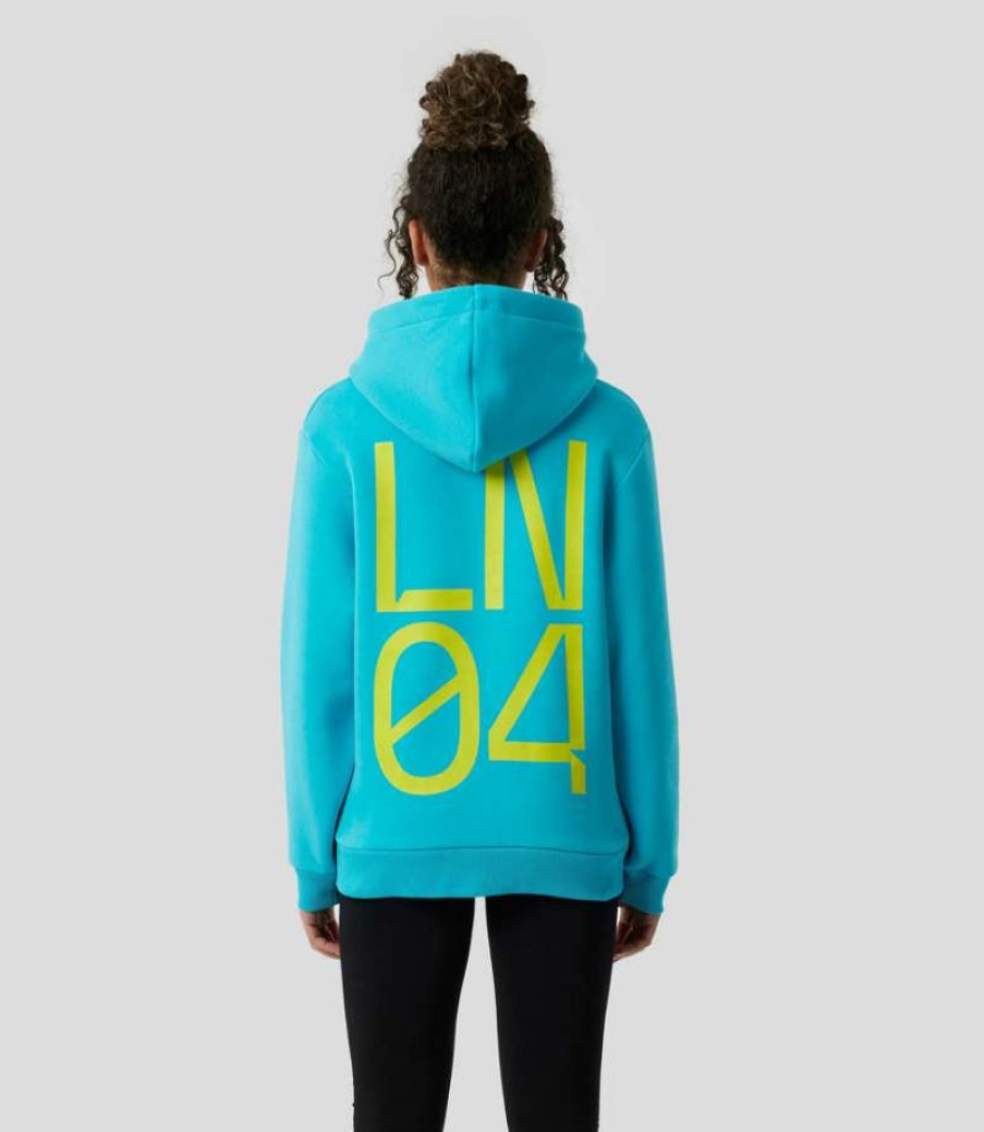 Women'S Clothing * | Womens Scuba Blue Lando Norris Silverstone Hoody Nice Style