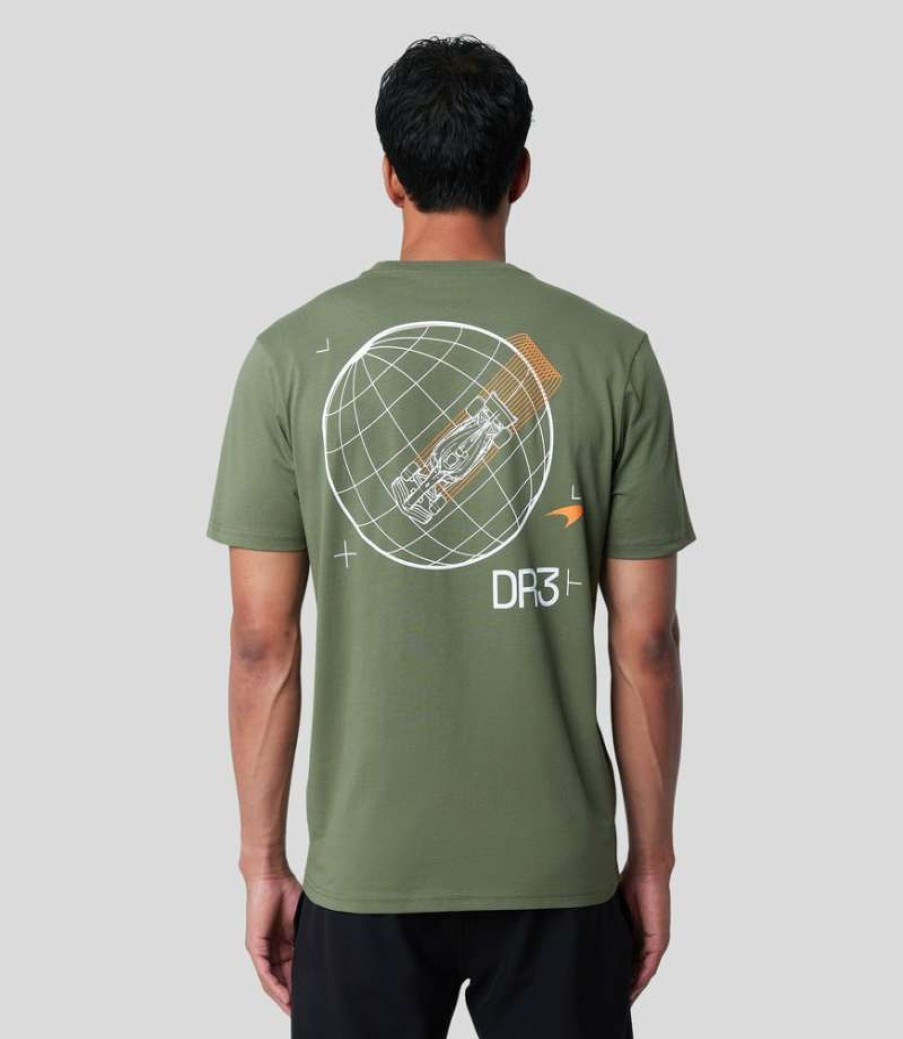 Men'S Clothing * | Olive Mclaren Daniel Ricciardo Dr3 Graphic Oversized Tee Shop