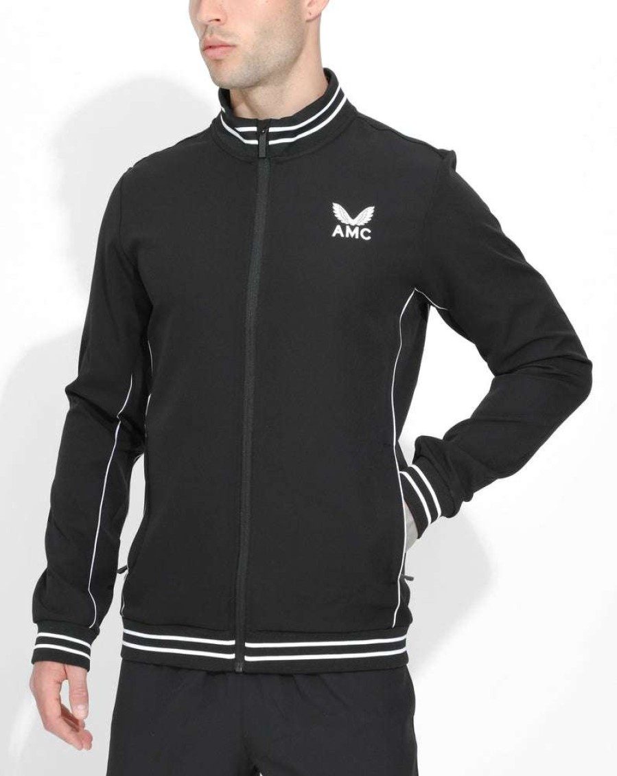 Men'S Clothing * | Black Amc Core Men'S Track Jacket Unique Style