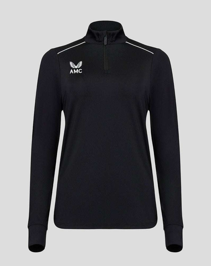 Women'S Clothing * | Women'S Black Amc 1/4 Zip Top Fascinating Model