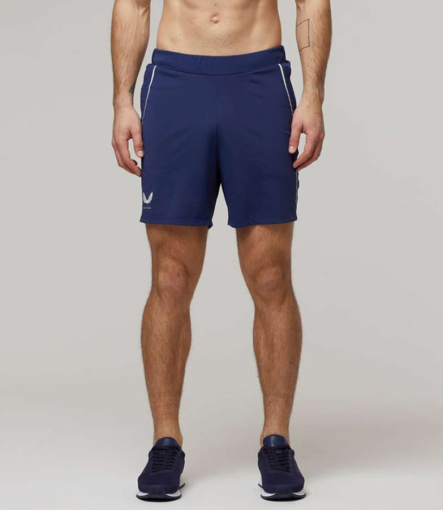 Men'S Clothing * | Navy Mclaren Techlux Performance Shorts Lower Prices