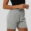 Women'S Clothing * | Women'S Apex Grey Marl Sweat Shorts Clearance