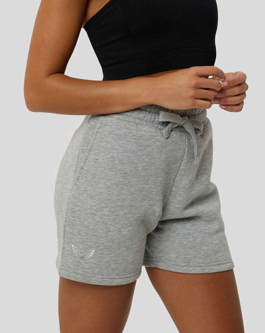 Women'S Clothing * | Women'S Apex Grey Marl Sweat Shorts Clearance