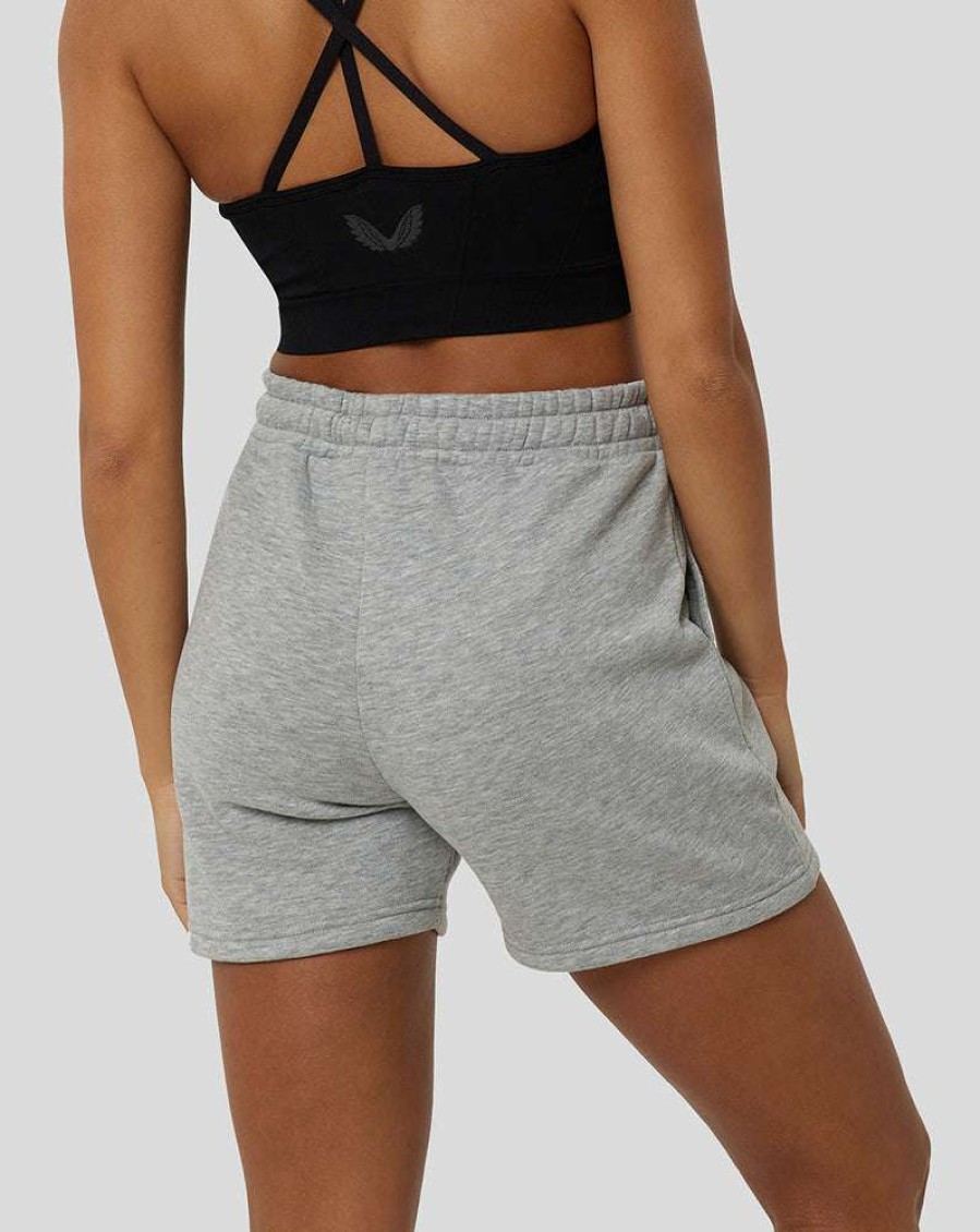 Women'S Clothing * | Women'S Apex Grey Marl Sweat Shorts Clearance