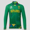 Men'S Clothing * | Green Cricket South Africa T20 Long Sleeve Shirt Nice Style