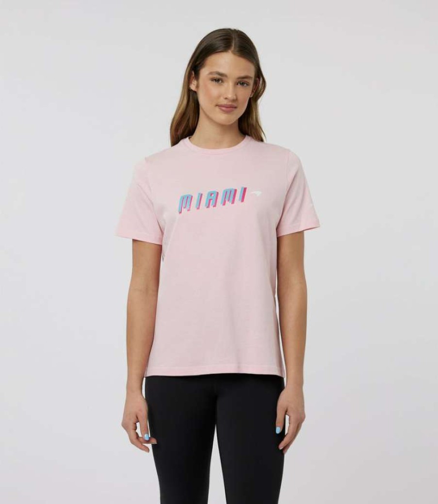 Women'S Clothing * | Light Pink Women'S Mclaren Miami Graphic T-Shirt New Collections