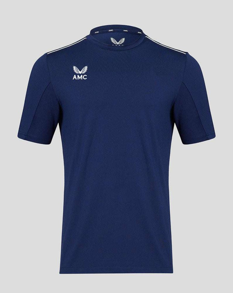 Men'S Clothing * | Navy/White Amc Short Sleeve Training T-Shirt Absolute Quality