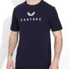 Men'S Clothing * | Navy/White Logo Cotton Tee Clearance