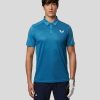 Men'S Clothing * | Azure Geo Short Sleeve Golf Polo Fascinating Model