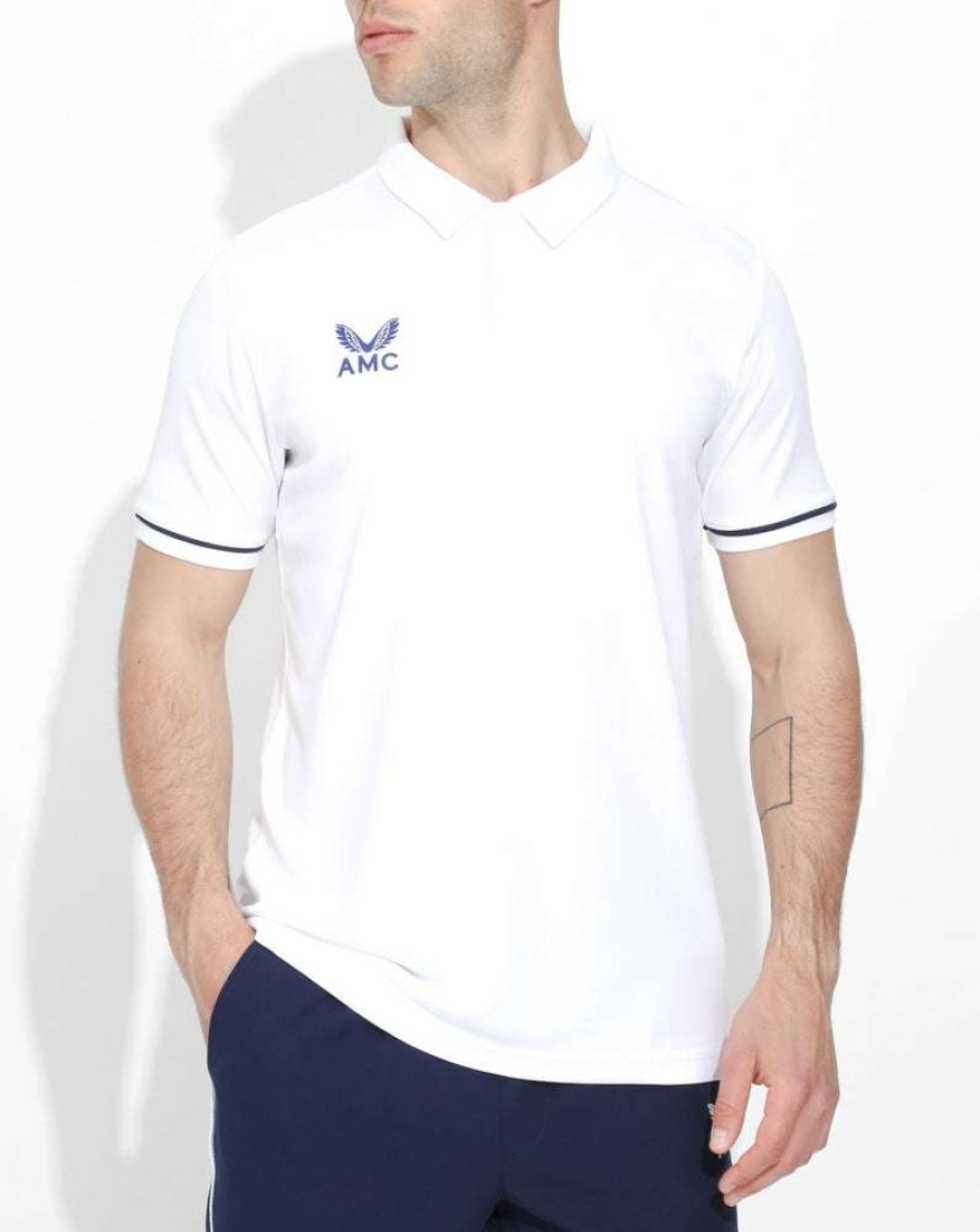 Men'S Clothing * | White Amc Core Men'S Training Polo Reduction In Price