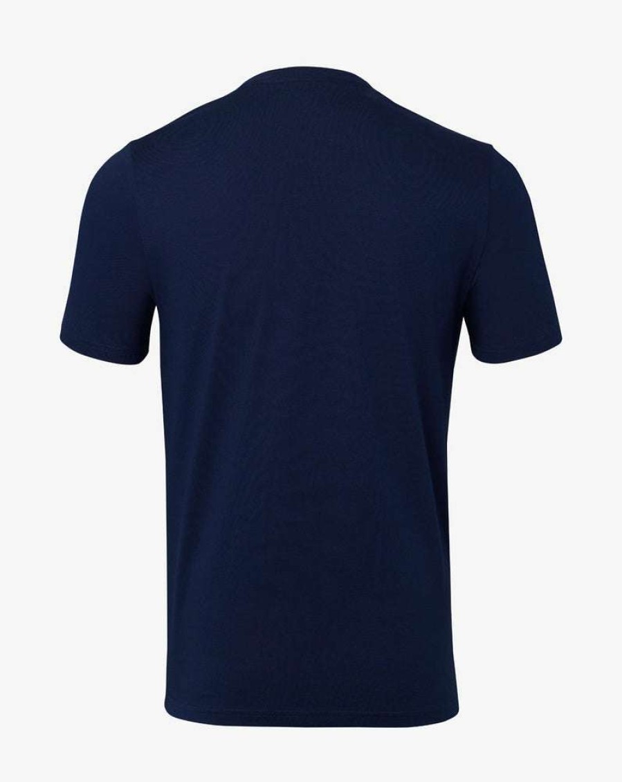 Men'S Clothing * | Navy Kent Cricket Cotton Tee Nice Style