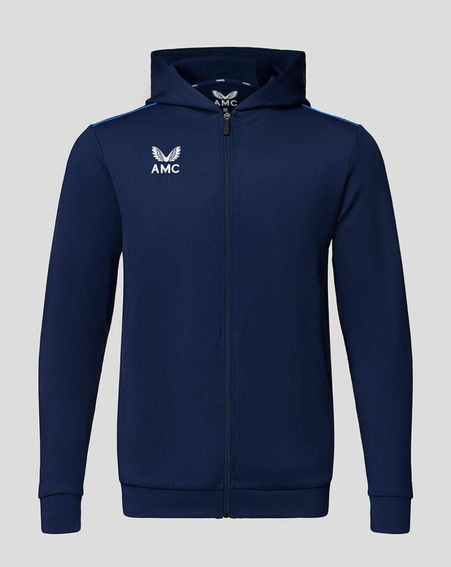 Men'S Clothing * | Navy/Blue Amc Zip Through Hoody Typical Style