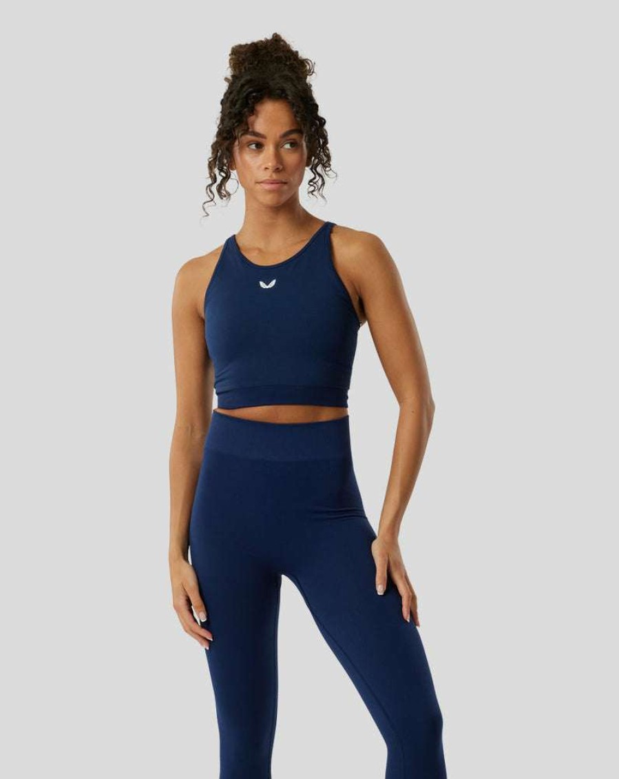 Women'S Clothing * | Women'S Peacoat Pro Tek Seamless Crop Top New Models