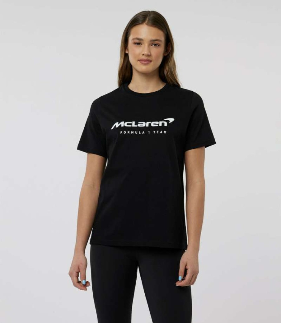 Women'S Clothing * | Black Women'S Mclaren Miami Logo T-Shirt Shop