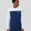 Men'S Clothing * | White Cobalt Capsule Long Sleeve Block Tee Radiant Model