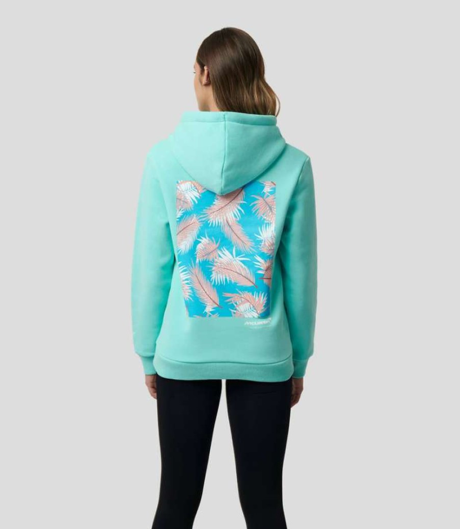 Women'S Clothing * | Aqua Women'S Mclaren Miami Palm Hoody New Models