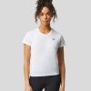 Women'S Clothing * | Women'S White Pro Tek Crop Tee Nice Style