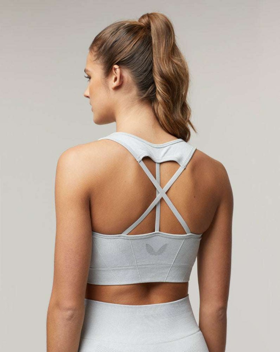 Women'S Clothing * | Women'S Grey Eos Sports Bra Nice Style