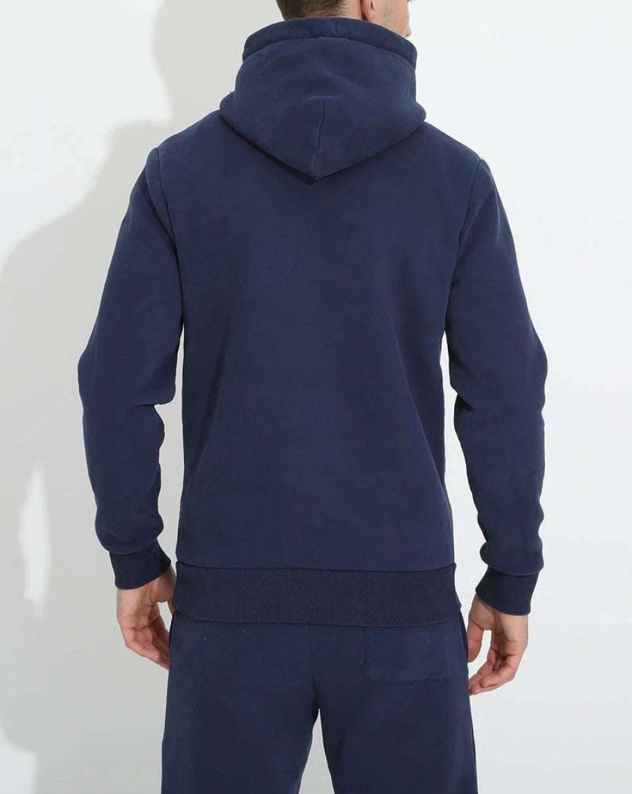 Men'S Clothing * | Navy Apex Hoody Fascinating Model