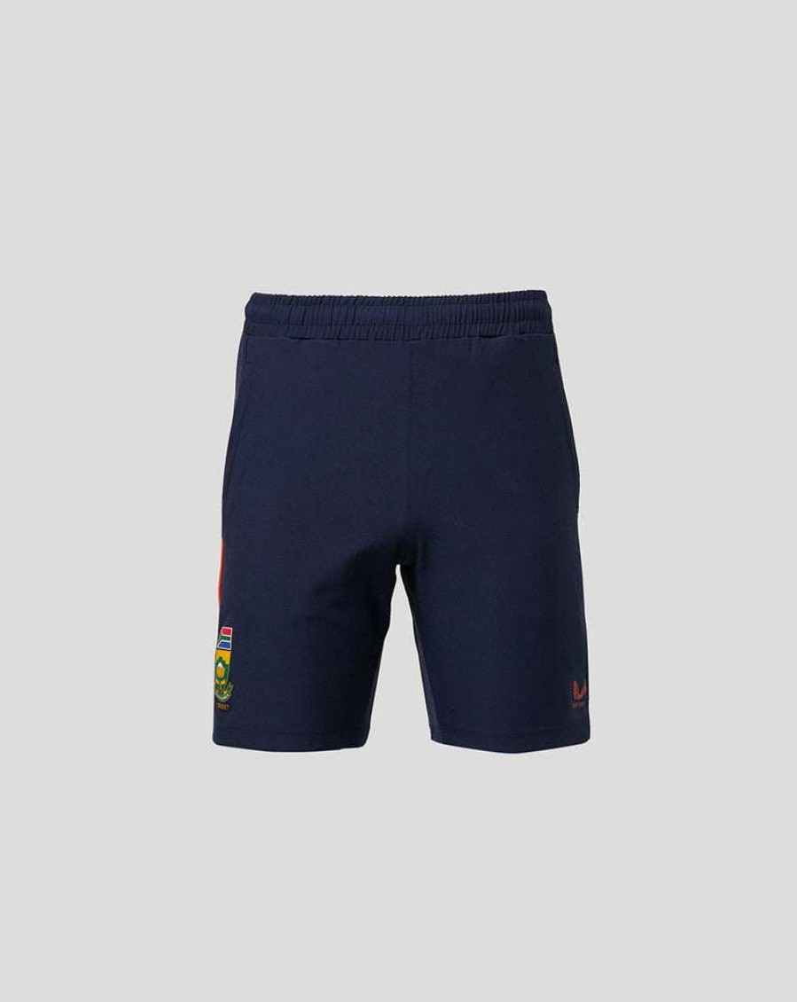 Men'S Clothing * | Navy Cricket South Africa Training Shorts Free Delivery