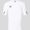 Men'S Clothing * | White/Navy Amc Short Sleeve Performance T-Shirt Shop