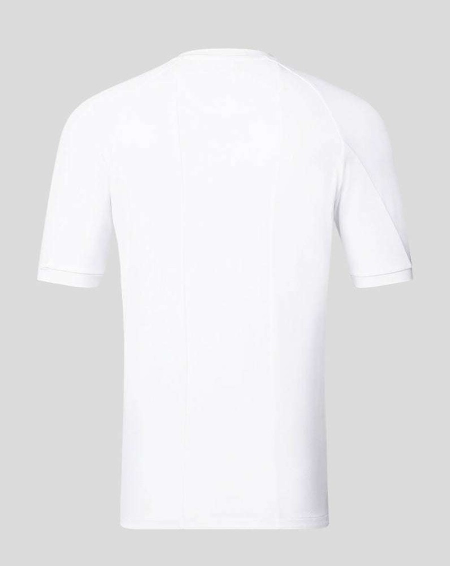 Men'S Clothing * | White/Navy Amc Short Sleeve Performance T-Shirt Shop