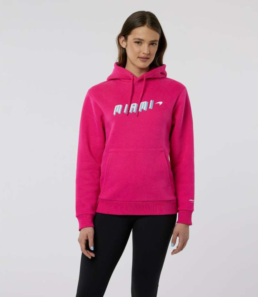 Women'S Clothing * | Purple Women'S Mclaren Miami Graphic Hoody Absolute Quality