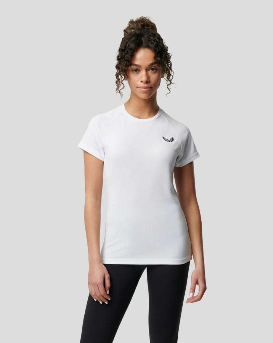 Women'S Clothing * | Women'S White Active Pro Tek Training Tee Radiant Model