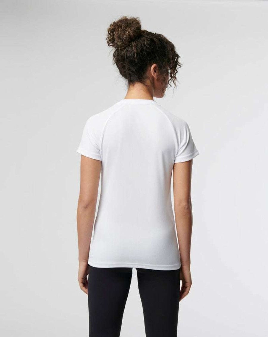 Women'S Clothing * | Women'S White Active Pro Tek Training Tee Radiant Model