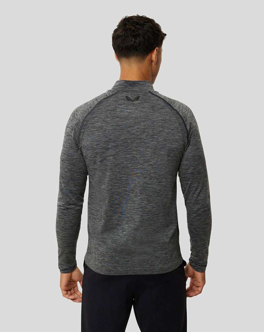 Men'S Clothing * | Sharkskin Marl Seamless 1/4 Zip Top New Models