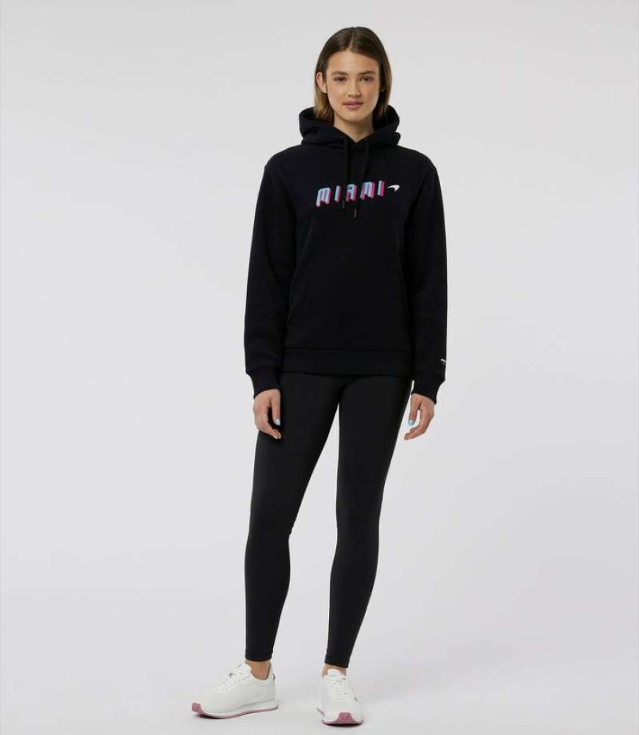 Women'S Clothing * | Black Women'S Mclaren Miami Graphic Hoody Clearance