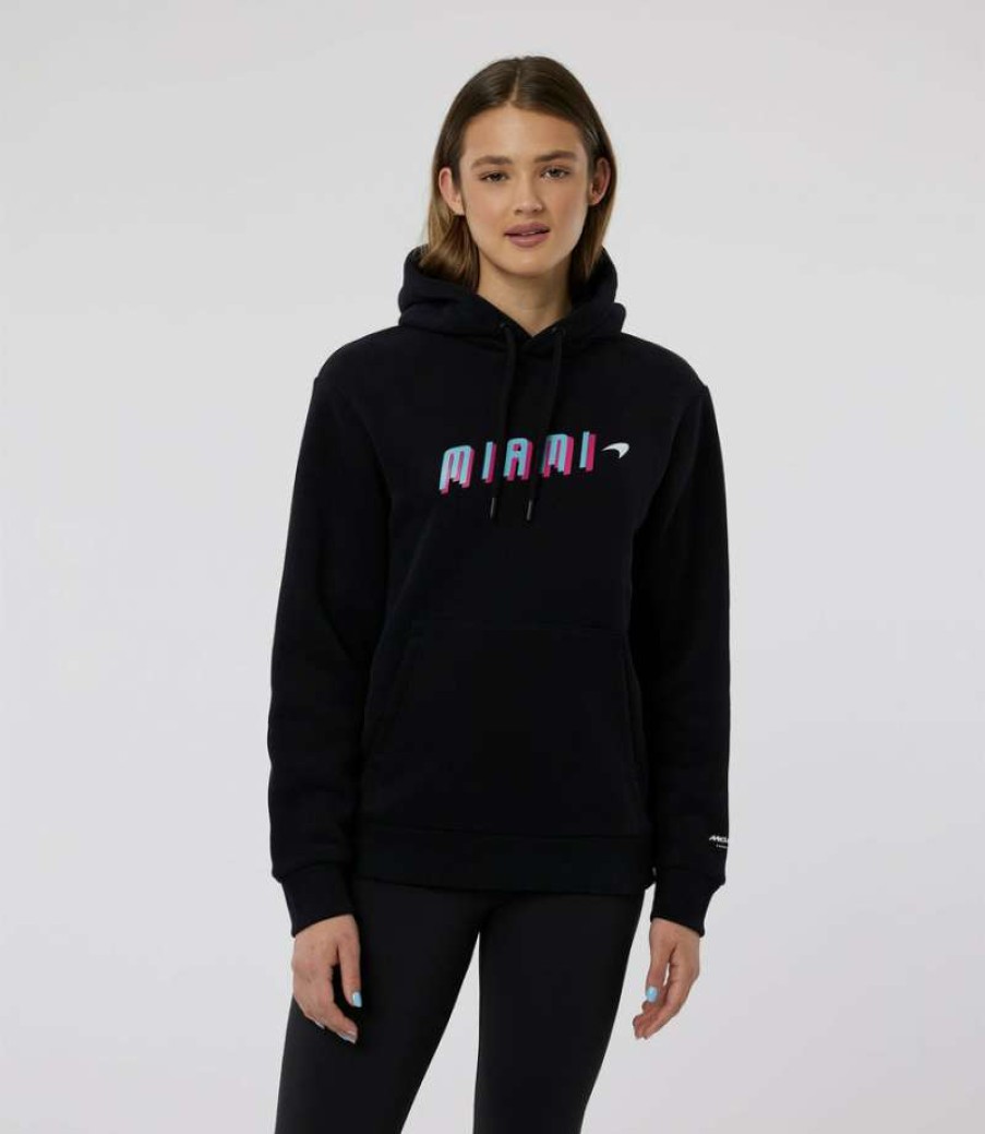 Women'S Clothing * | Black Women'S Mclaren Miami Graphic Hoody Clearance