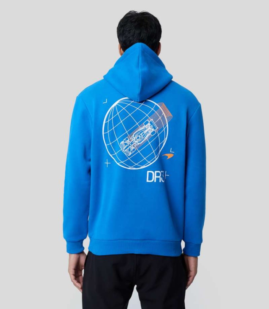 Men'S Clothing * | Blue Mclaren Daniel Ricciardo Dr3 Oversized Graphic Hoody Discount