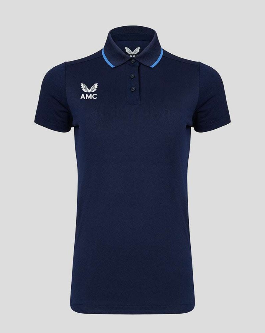 Women'S Clothing * | Women'S Navy/Blue Amc Short Sleeve Media Polo Shop