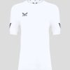 Women'S Clothing * | Women'S White/Navy Amc Short Sleeve Performance T-Shirt Free Delivery