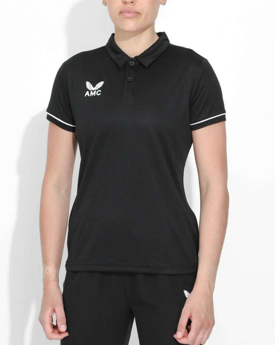 Women'S Clothing * | Black Amc Core Women'S Training Polo Fire Sale