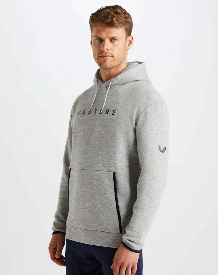 Men'S Clothing * | Light Grey Pro Tek Fleece Hoody Shop