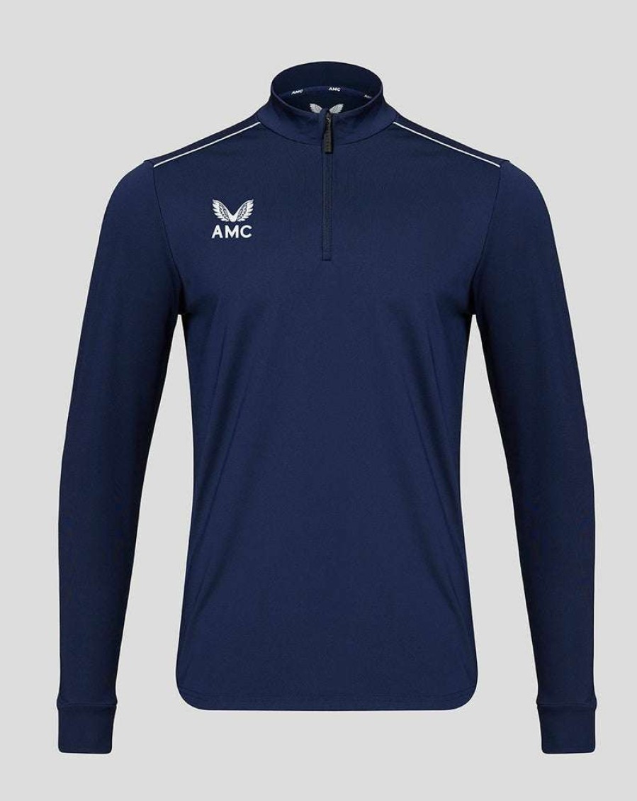 Men'S Clothing * | Navy/White Amc 1/4 Zip Top Shop