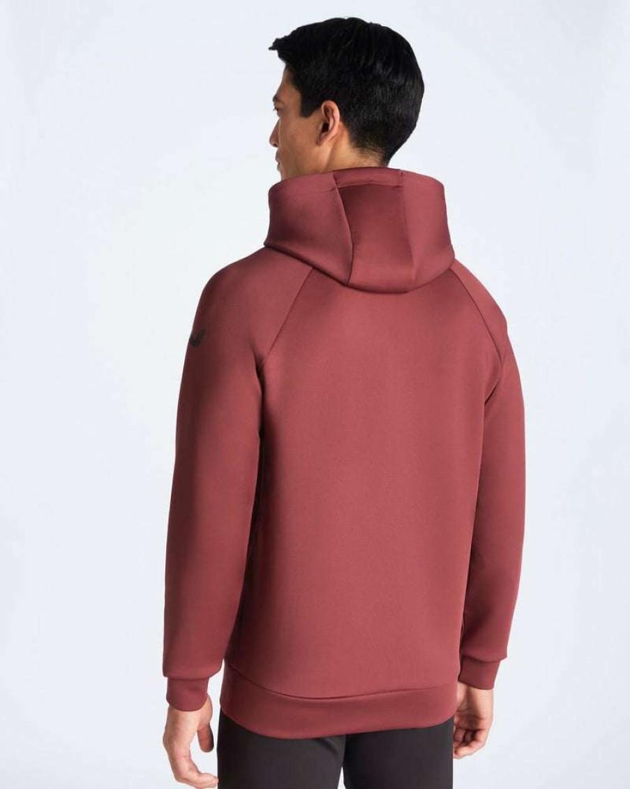 Men'S Clothing * | Burgundy Pro Tek Scuba Logo Hoody Fascinating Model