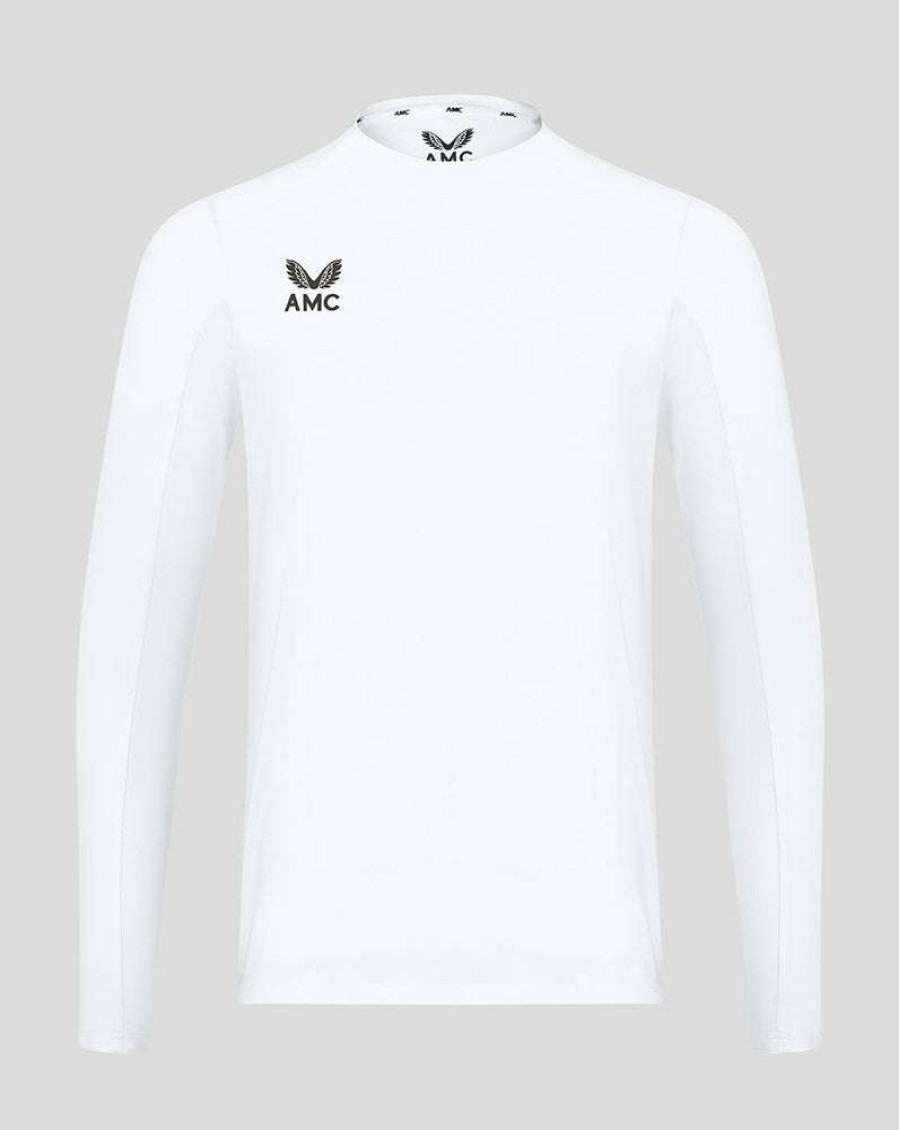 Men'S Clothing * | White/Black Amc Long Sleeve Performance T-Shirt New Collections