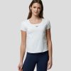 Women'S Clothing * | Womens White Active Contour Tee Lower Prices