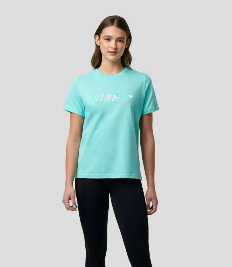 Women'S Clothing * | Aqua Women'S Mclaren Miami Palm T-Shirt Special Design