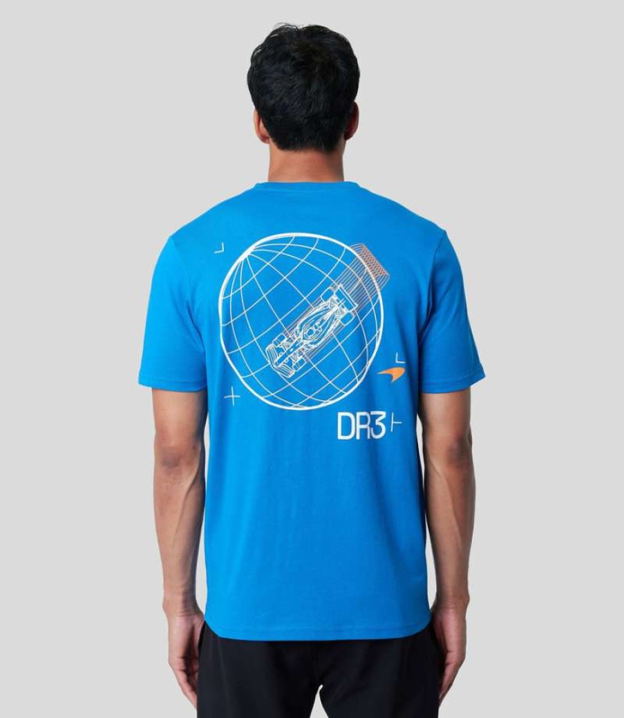 Men'S Clothing * | Blue Mclaren Daniel Ricciardo Dr3 Graphic Oversized Tee Shop