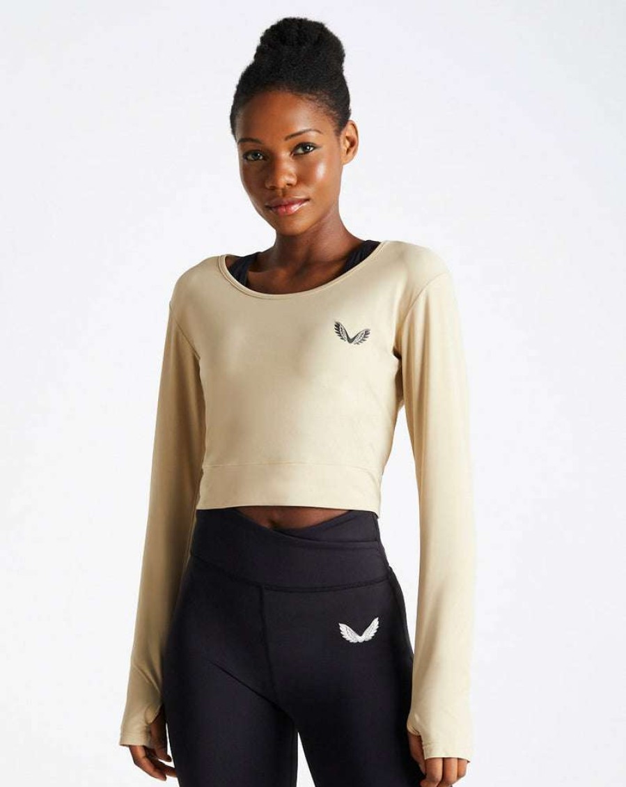 Women'S Clothing * | Women'S Stone Active Long Sleeve Crop Top Shop