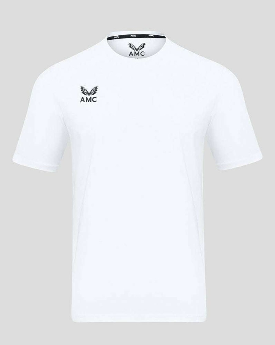 Men'S Clothing * | White Amc Short Sleeve Cotton Training T-Shirt Discount