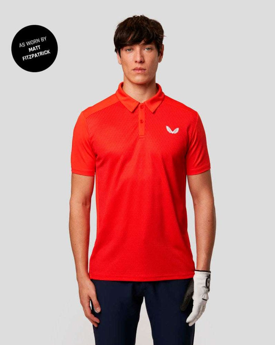 Men'S Clothing * | Fiesta Geo Short Sleeve Golf Polo Unique Style