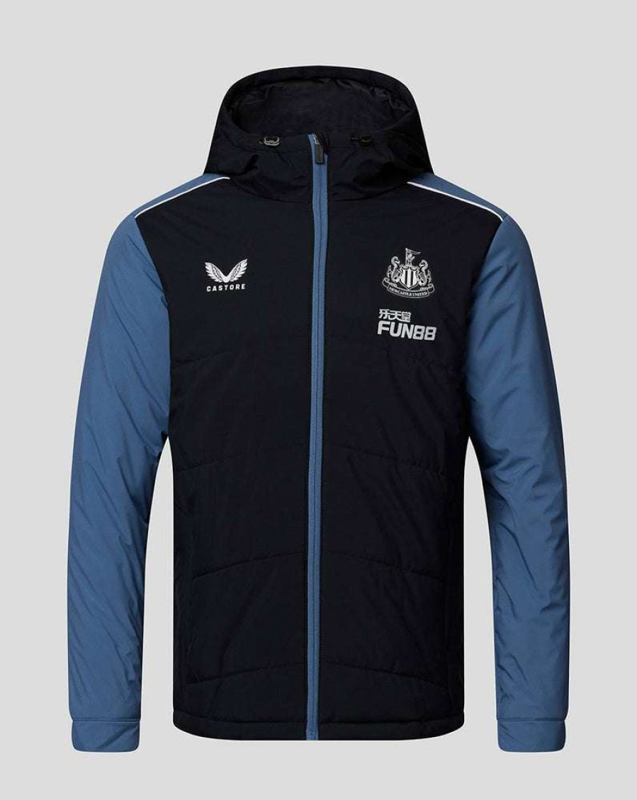 Men'S Clothing * | Black Newcastle 22/23 Men'S Training Bench Jacket On Sale