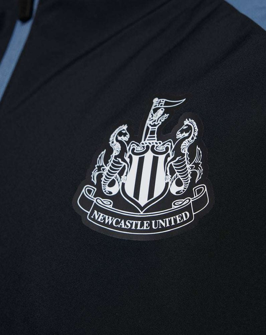 Men'S Clothing * | Black Newcastle Men'S Players Training Lightweight Jacket Free Delivery