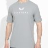 Men'S Clothing * | Graphite Grey/White Logo Cotton Tee Free Delivery