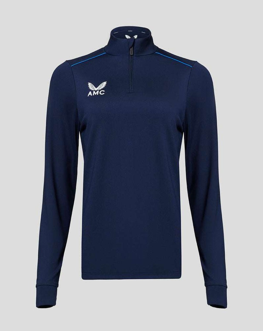 Women'S Clothing * | Women'S Navy/Blue Amc 1/4 Zip Top Shop